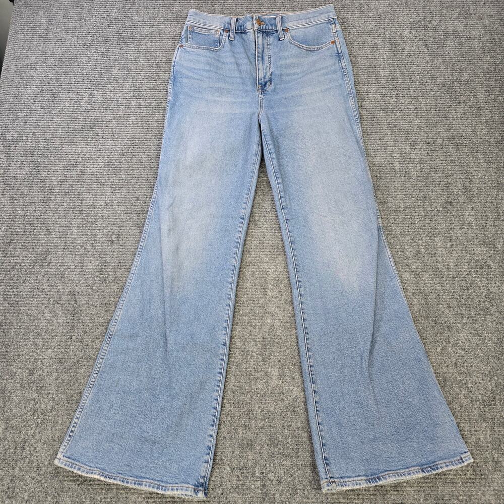 Madewell Womens Tag 29 Measure 30x32 High Rise Flare Wide Leg Jeans Denim